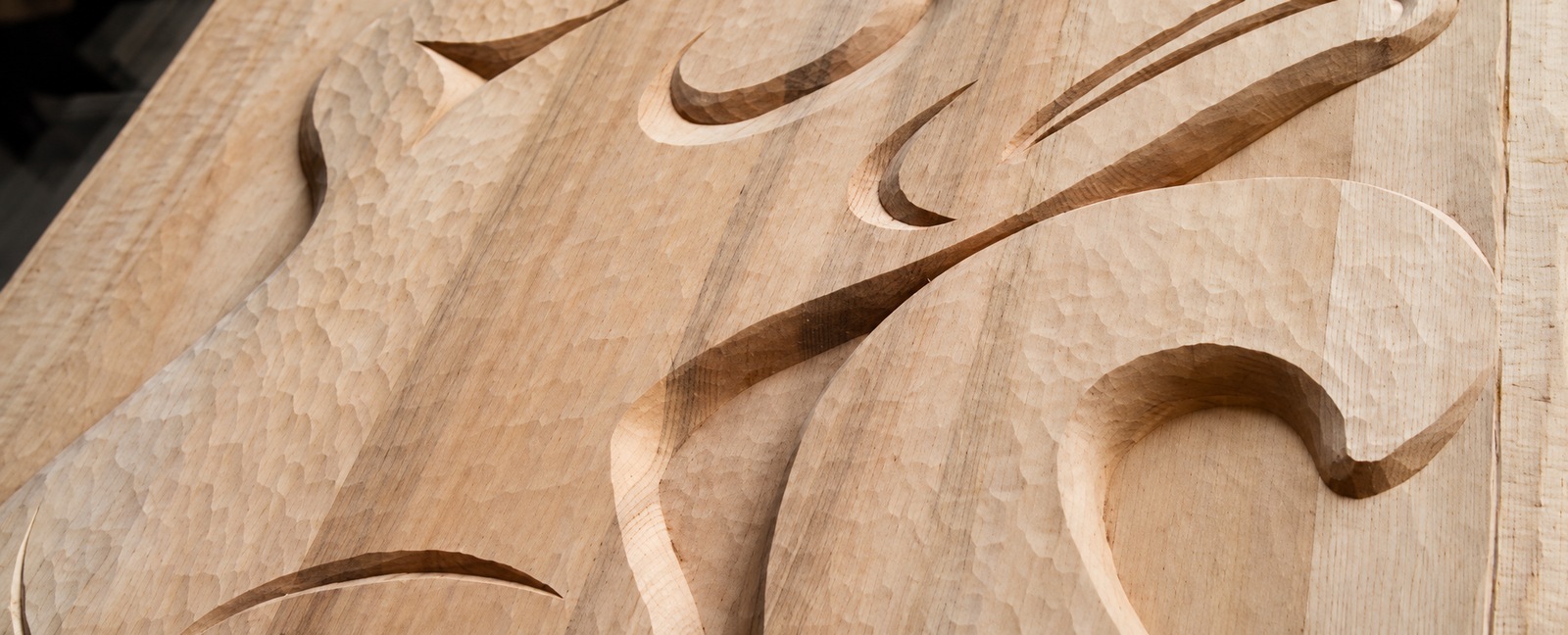 Traditional First Nations cedar carving