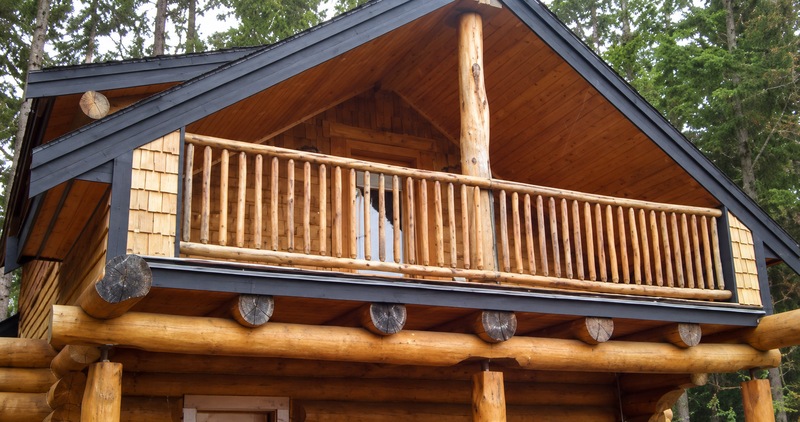 Front porch log cabin