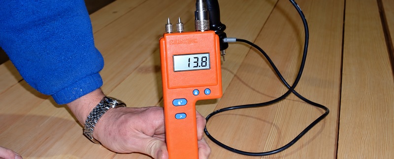 Marine timber moisture testing