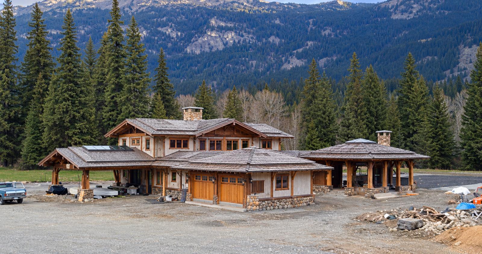 Home built from reclaimed timber